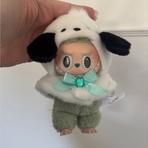 Pop Mart Labubu Exciting Macaron Green Grape w/ Pochacco Hood